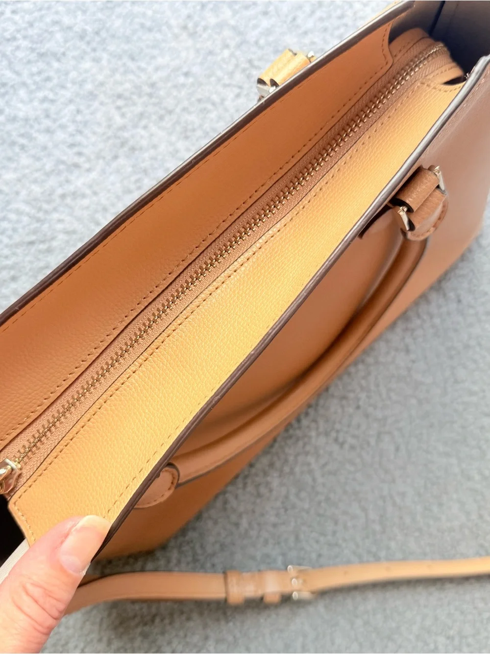 Kate Spade Pebbled Leather Darcy Tote - Tan